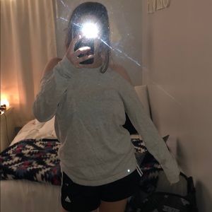 PINK Long Sleeve Shirt With Shoulder Cut-Outs